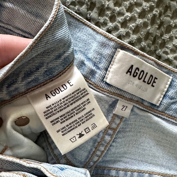AGOLDE Riley Distressed Denim - Picture 3 of 5